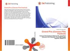Capa do livro de Grand Prix (Cannes Film Festival) 