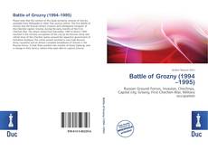 Capa do livro de Battle of Grozny (1994–1995) 