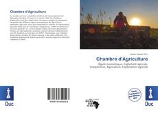 Chambre d'Agriculture kitap kapağı