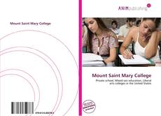 Capa do livro de Mount Saint Mary College 