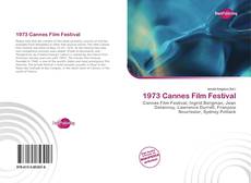 Buchcover von 1973 Cannes Film Festival