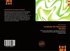 Bookcover of Institute for Humanist Studies