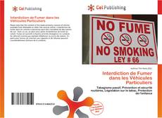 Buchcover von Interdiction de Fumer dans les Véhicules Particuliers