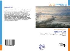 Bookcover of Fokker F.VIII