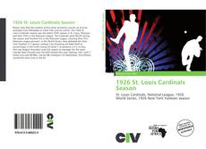 Bookcover of 1926 St. Louis Cardinals Season