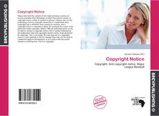 Bookcover of Copyright Notice