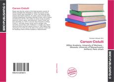 Copertina di Carson Cistulli