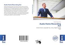 Bookcover of Audio Home Recording Act