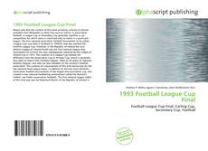 Portada del libro de 1993 Football League Cup Final