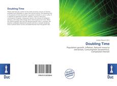 Capa do livro de Doubling Time 