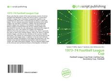Borítókép a  1973–74 Football League Cup - hoz