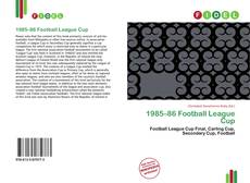 Portada del libro de 1985–86 Football League Cup