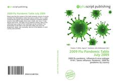 Bookcover of 2009 Flu Pandemic Table July 2009