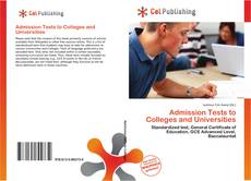 Buchcover von Admission Tests to Colleges and Universities