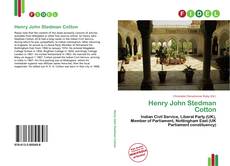 Portada del libro de Henry John Stedman Cotton