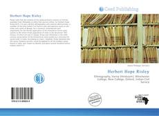 Portada del libro de Herbert Hope Risley