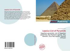 Buchcover von Lepsius List of Pyramids