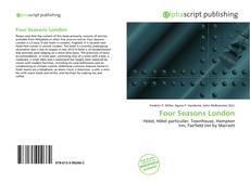 Borítókép a  Four Seasons London - hoz