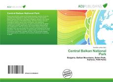 Bookcover of Central Balkan National Park