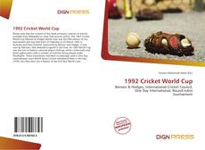 Bookcover of 1992 Cricket World Cup