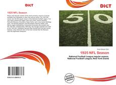 Buchcover von 1925 NFL Season