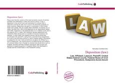 Bookcover of Deposition (law)