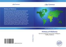Bookcover of History of Wallonia