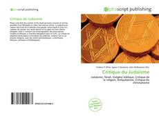 Couverture de Critique du Judaïsme