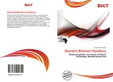 Capa do livro de Giardini Botanici Hanbury 