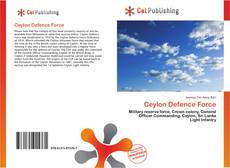 Buchcover von Ceylon Defence Force