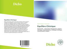 Capa do livro de Équilibre Chimique 