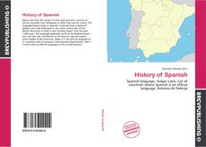 Copertina di History of Spanish