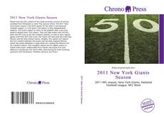 Portada del libro de 2011 New York Giants Season