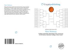 Bookcover of Matt Matheny