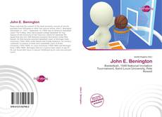 Buchcover von John E. Benington