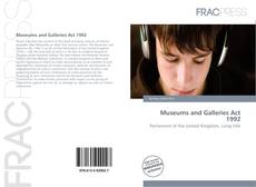 Portada del libro de Museums and Galleries Act 1992