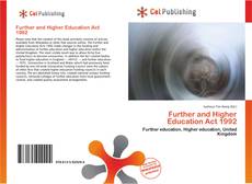 Buchcover von Further and Higher Education Act 1992