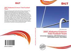 Bookcover of 2007 Alabama Crimson Tide Football Team