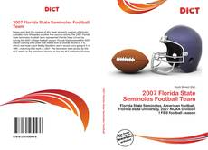 Bookcover of 2007 Florida State Seminoles Football Team