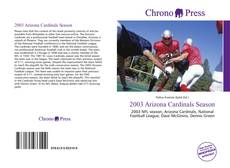 2003 Arizona Cardinals Season kitap kapağı