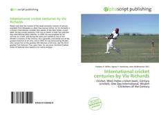 International cricket centuries by Viv Richards kitap kapağı