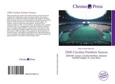 Portada del libro de 2000 Carolina Panthers Season