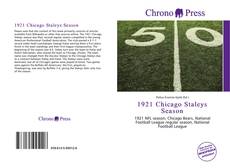 1921 Chicago Staleys Season kitap kapağı