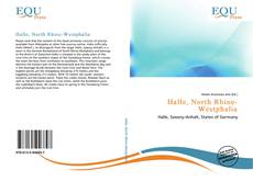 Bookcover of Halle, North Rhine-Westphalia