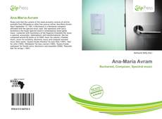 Buchcover von Ana-Maria Avram