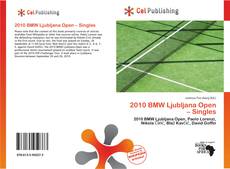 Обложка 2010 BMW Ljubljana Open – Singles