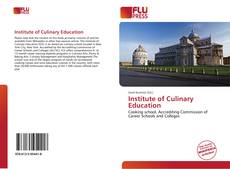 Bookcover of Institute of Culinary Education