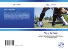 Portada del libro de Marco Balthazar