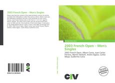 2003 French Open – Men's Singles的封面