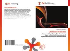 Buchcover von Christian Picquet